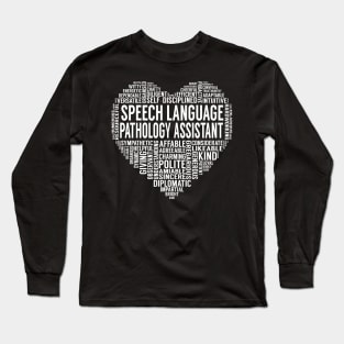 Speech Language Pathology Assistant Heart Long Sleeve T-Shirt